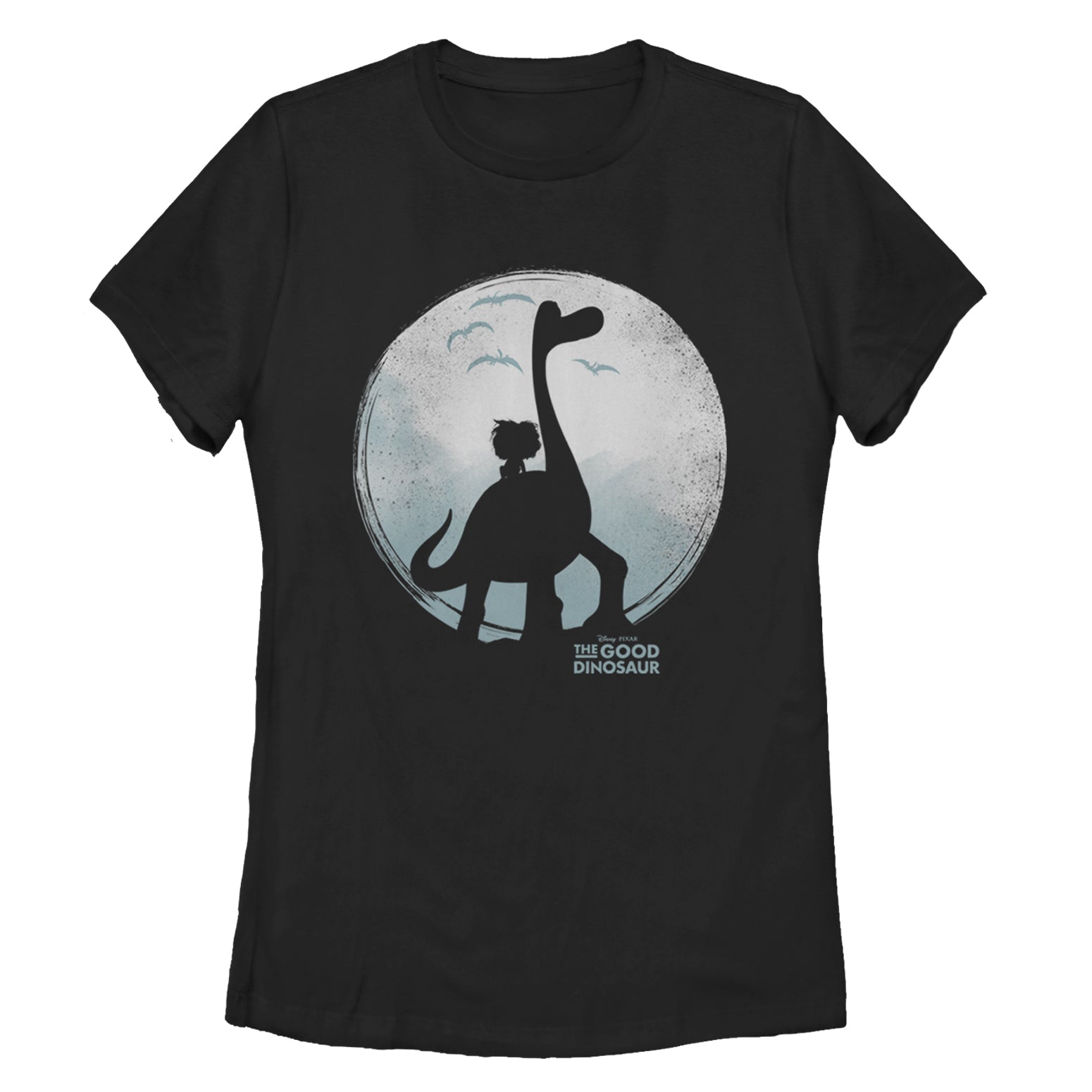 Women's The Good Dinosaur Arlo and Spot Moon T-Shirt Women's The Good Dinosaur Arlo and Spot Moon T-Shirt