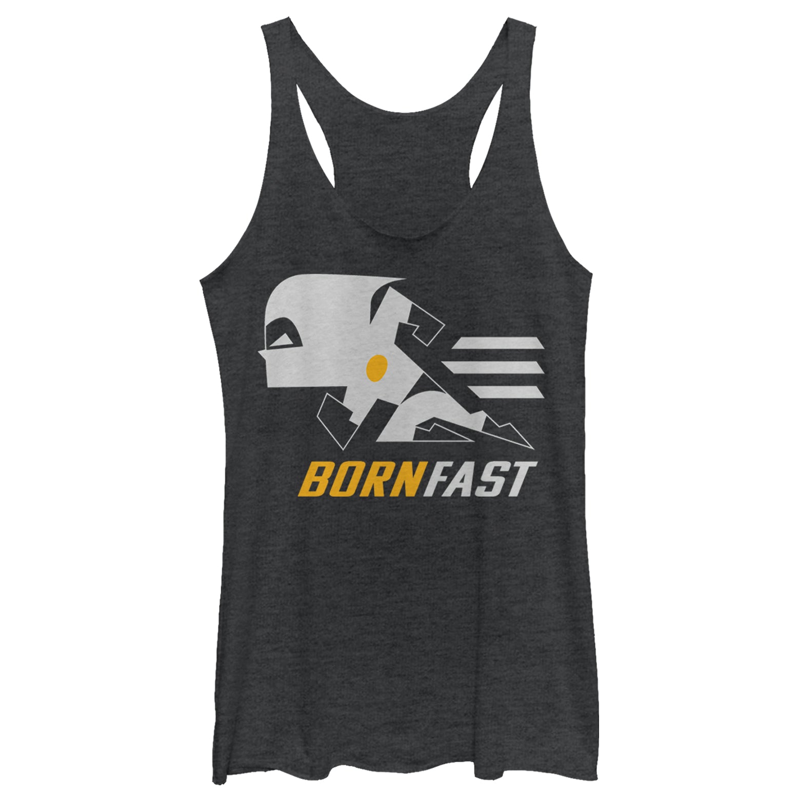 Women's The Incredibles 2 Dash Born Fast Racerback Tank Top Women's The Incredibles 2 Dash Born Fast Racerback Tank Top