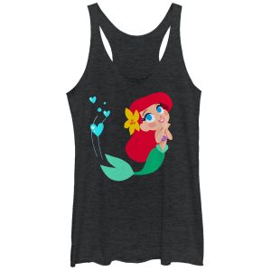 Women’s The Little Mermaid Ariel Love Racerback Tank Top