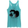 Women’s The Little Mermaid Ariel Watercolor Fork Print Racerback Tank Top