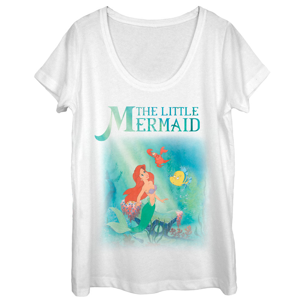 Women's The Little Mermaid Ariel and Friends Scoop Neck Women's The Little Mermaid Ariel and Friends Scoop Neck