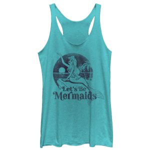 Women’s The Little Mermaid Let’s Be Mermaids Racerback Tank Top