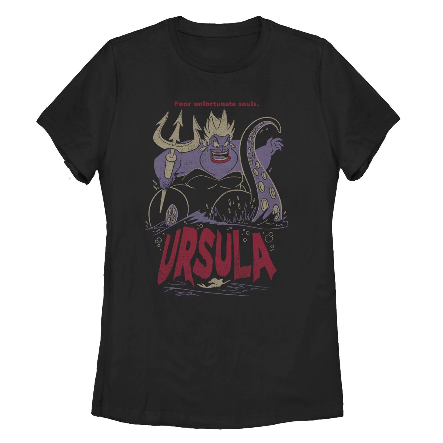Women's The Little Mermaid Ursula Sea Witch T-Shirt Women's The Little Mermaid Ursula Sea Witch T-Shirt