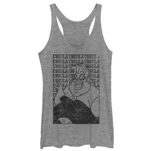 Women’s The Little Mermaid Ursula Text Racerback Tank Top