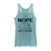 Women’s The Ren & Stimpy Show Nope Not Today Racerback Tank Top