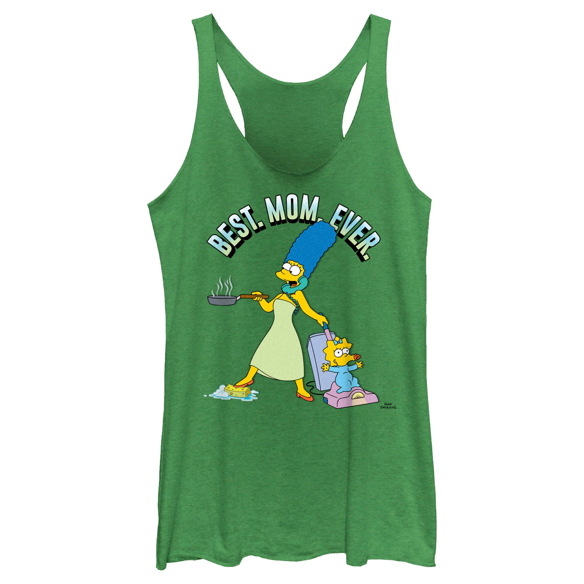 Women's The Simpsons Marge Best. Mom. Ever. Racerback Tank Top Women's The Simpsons Marge Best. Mom. Ever. Racerback Tank Top