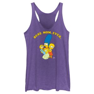Women’s The Simpsons Marge Best Mom Ever Racerback Tank Top