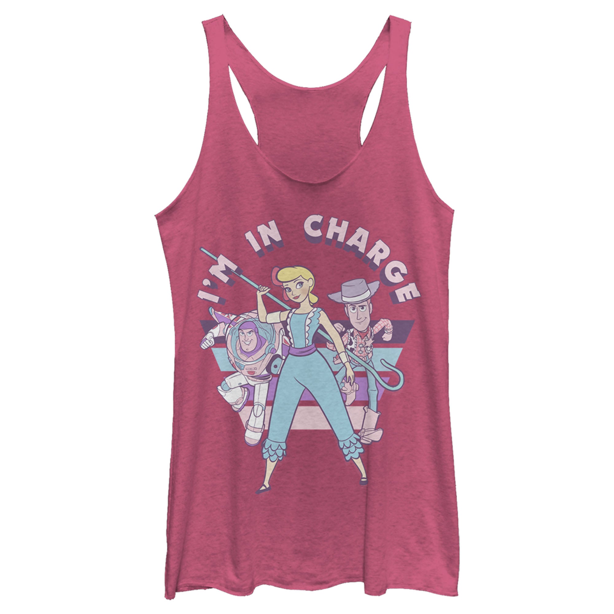 Women's Toy Story Bo Peep In Charge Racerback Tank Top Women's Toy Story Bo Peep In Charge Racerback Tank Top