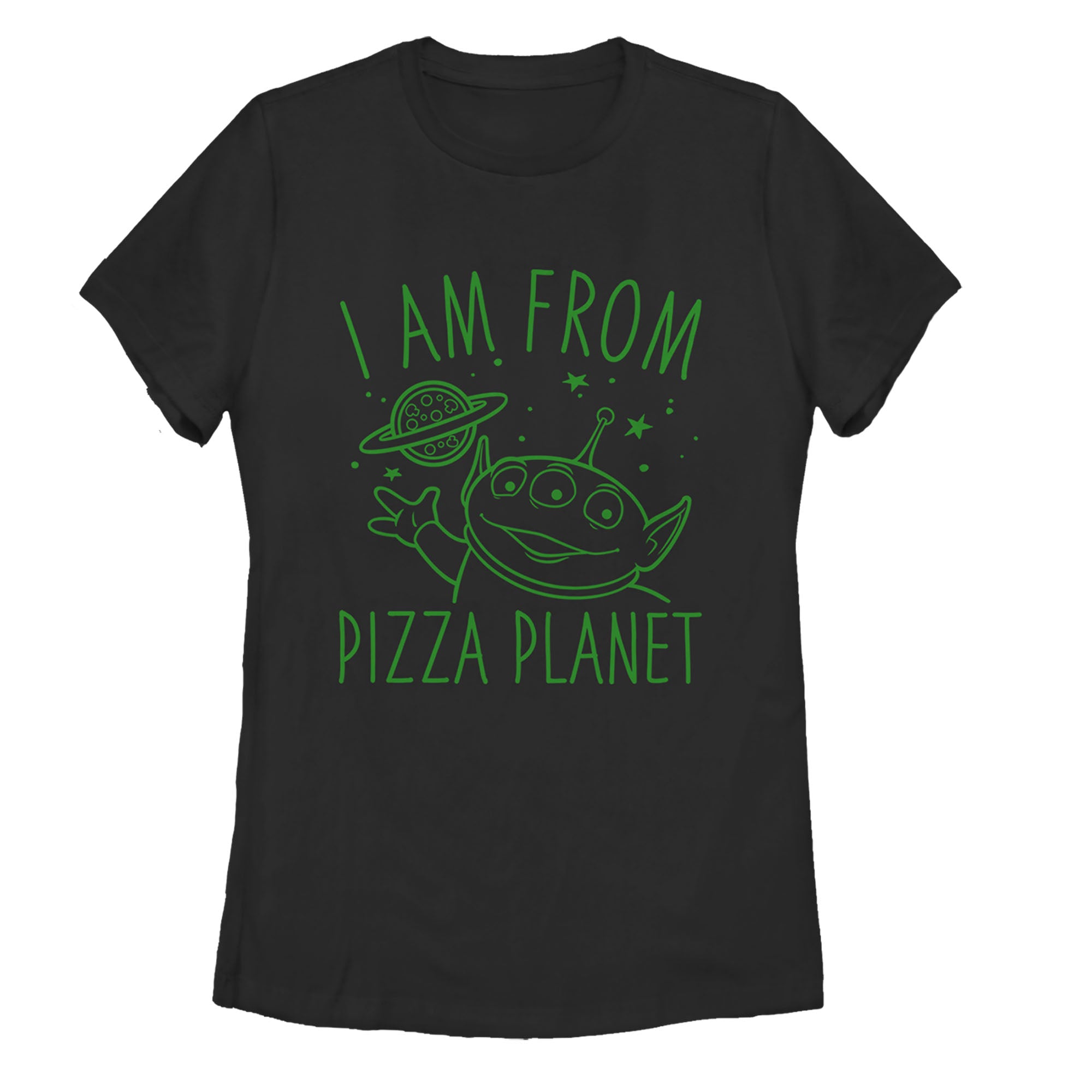 Women's Toy Story Come in Peace from Pizza Planet T-Shirt Women's Toy Story Come in Peace from Pizza Planet T-Shirt