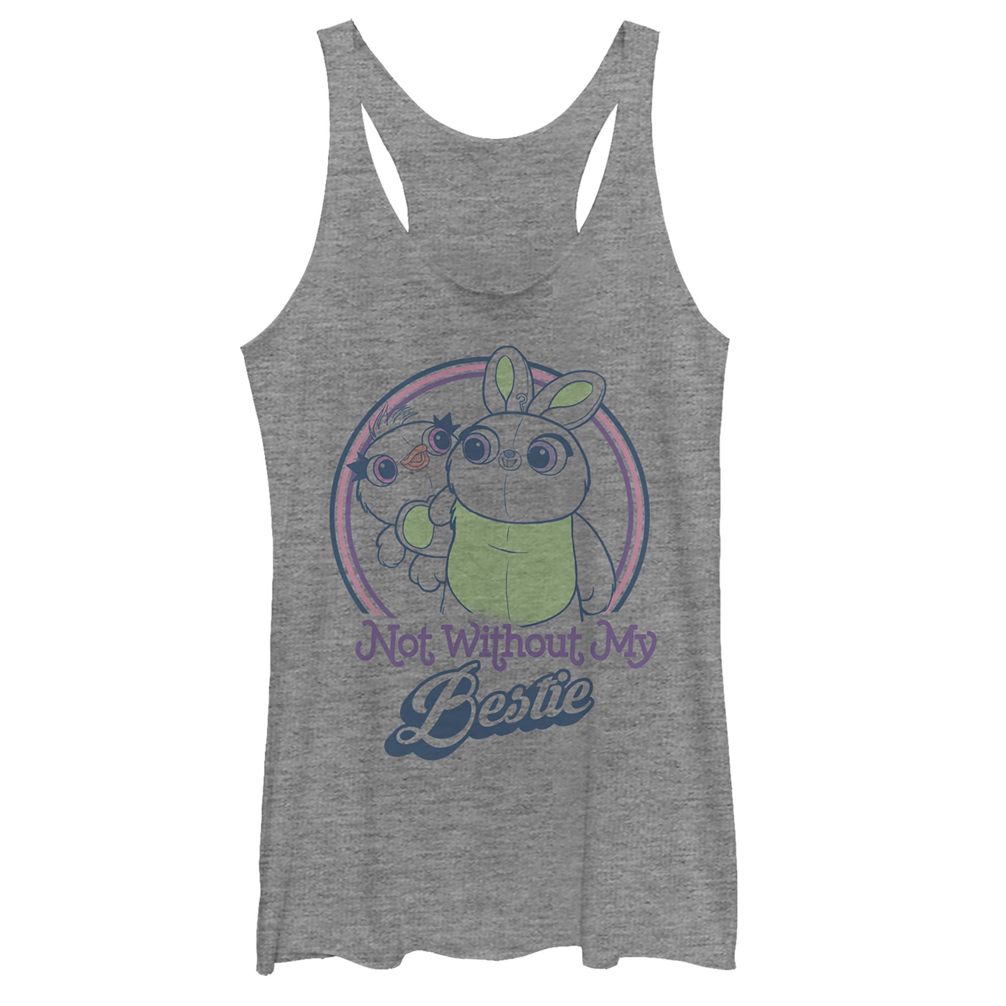 Women's Toy Story Ducky & Bunny Besties Racerback Tank Top Women's Toy Story Ducky & Bunny Besties Racerback Tank Top