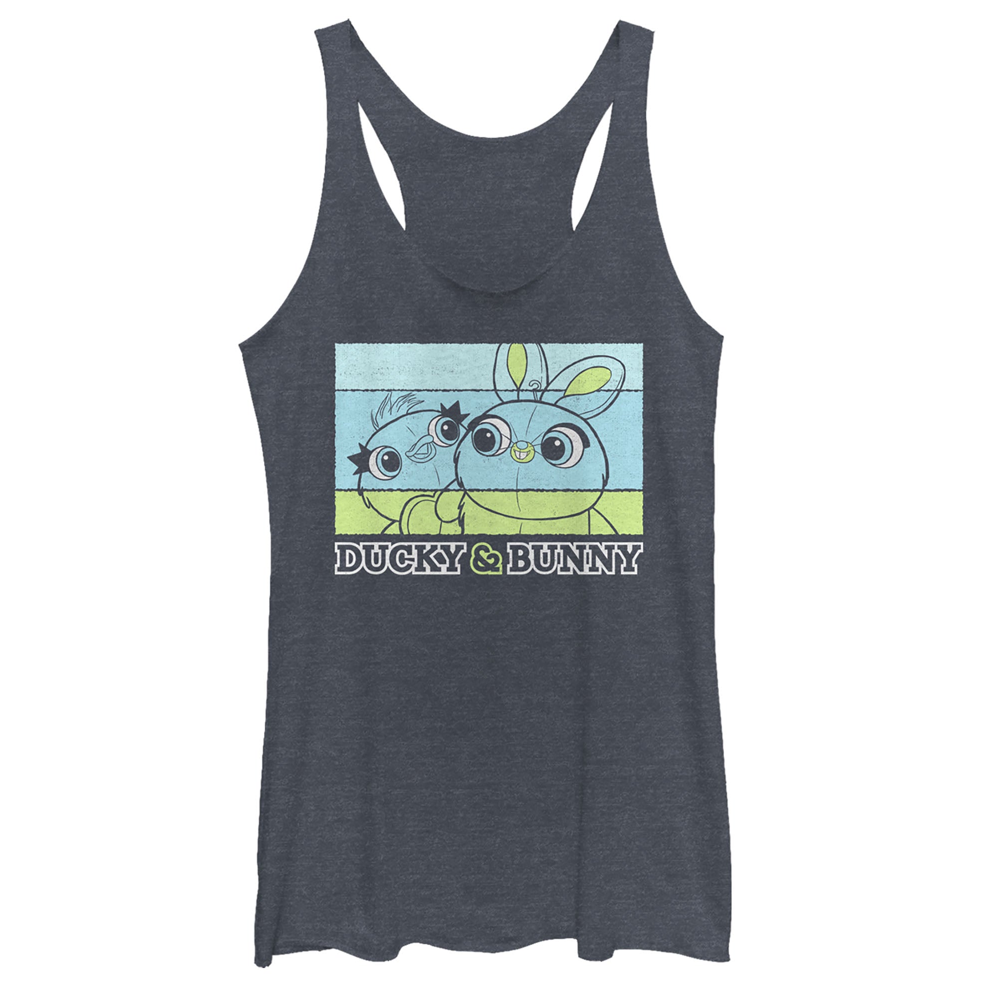 Women's Toy Story Ducky & Bunny Panels Racerback Tank Top Women's Toy Story Ducky & Bunny Panels Racerback Tank Top