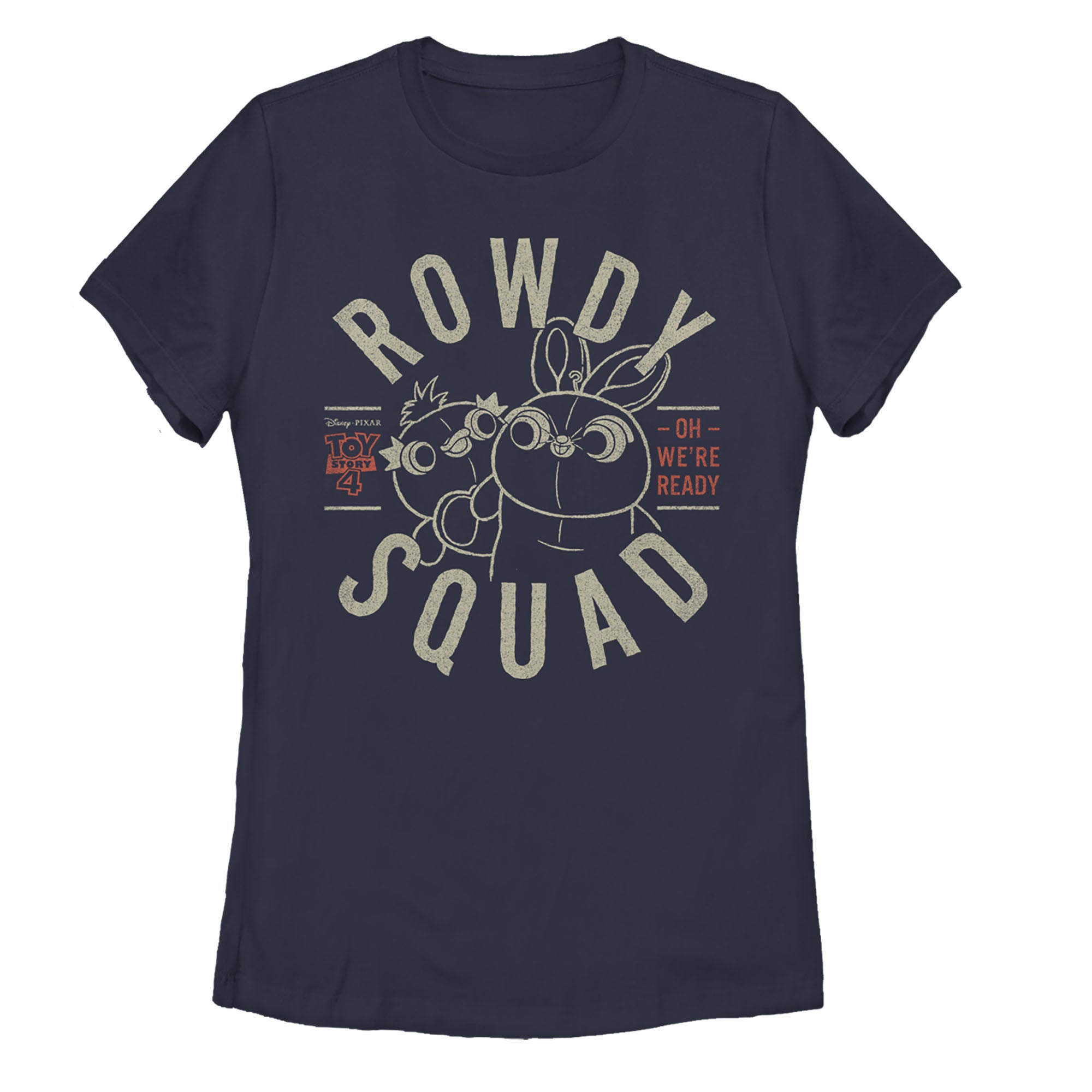Women's Toy Story Ducky & Bunny Ready Rowdy Squad T-Shirt Women's Toy Story Ducky & Bunny Ready Rowdy Squad T-Shirt