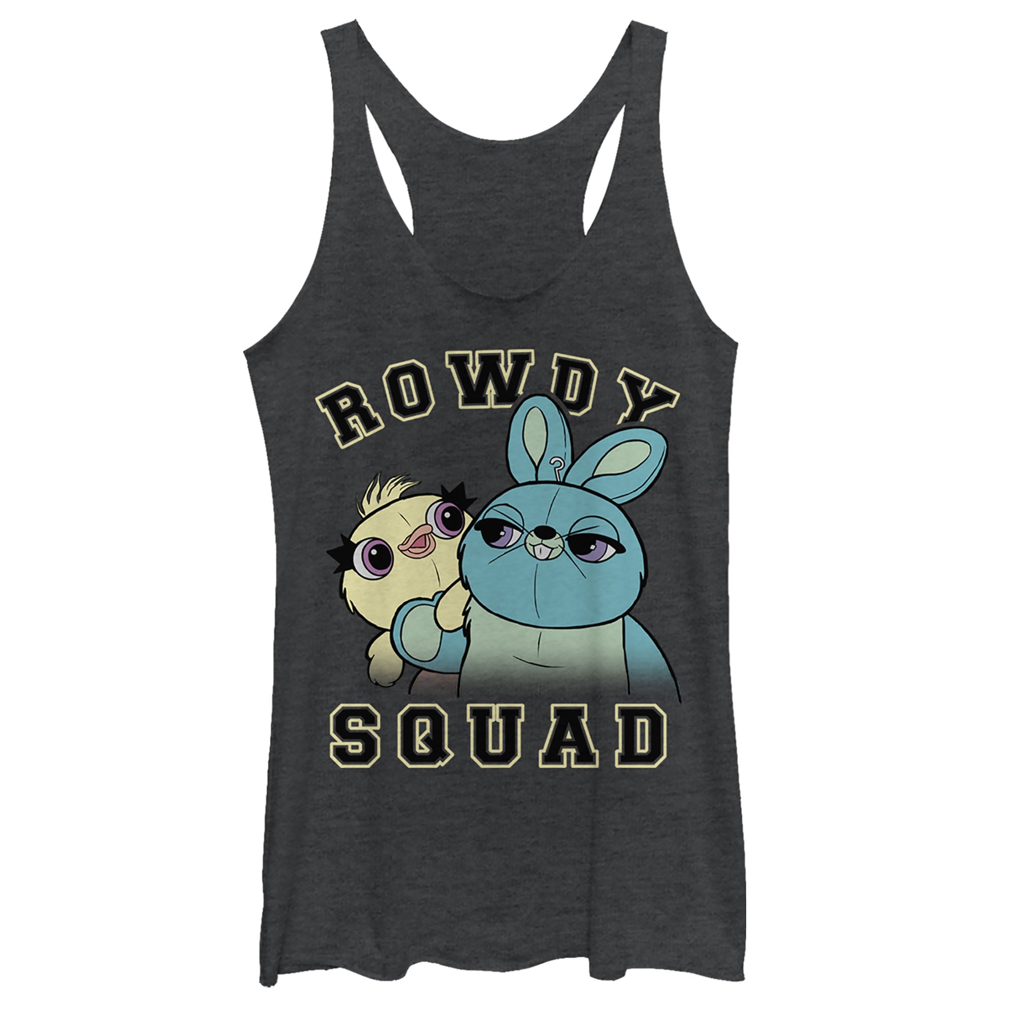 Women's Toy Story Ducky & Bunny Squad Racerback Tank Top Women's Toy Story Ducky & Bunny Squad Racerback Tank Top