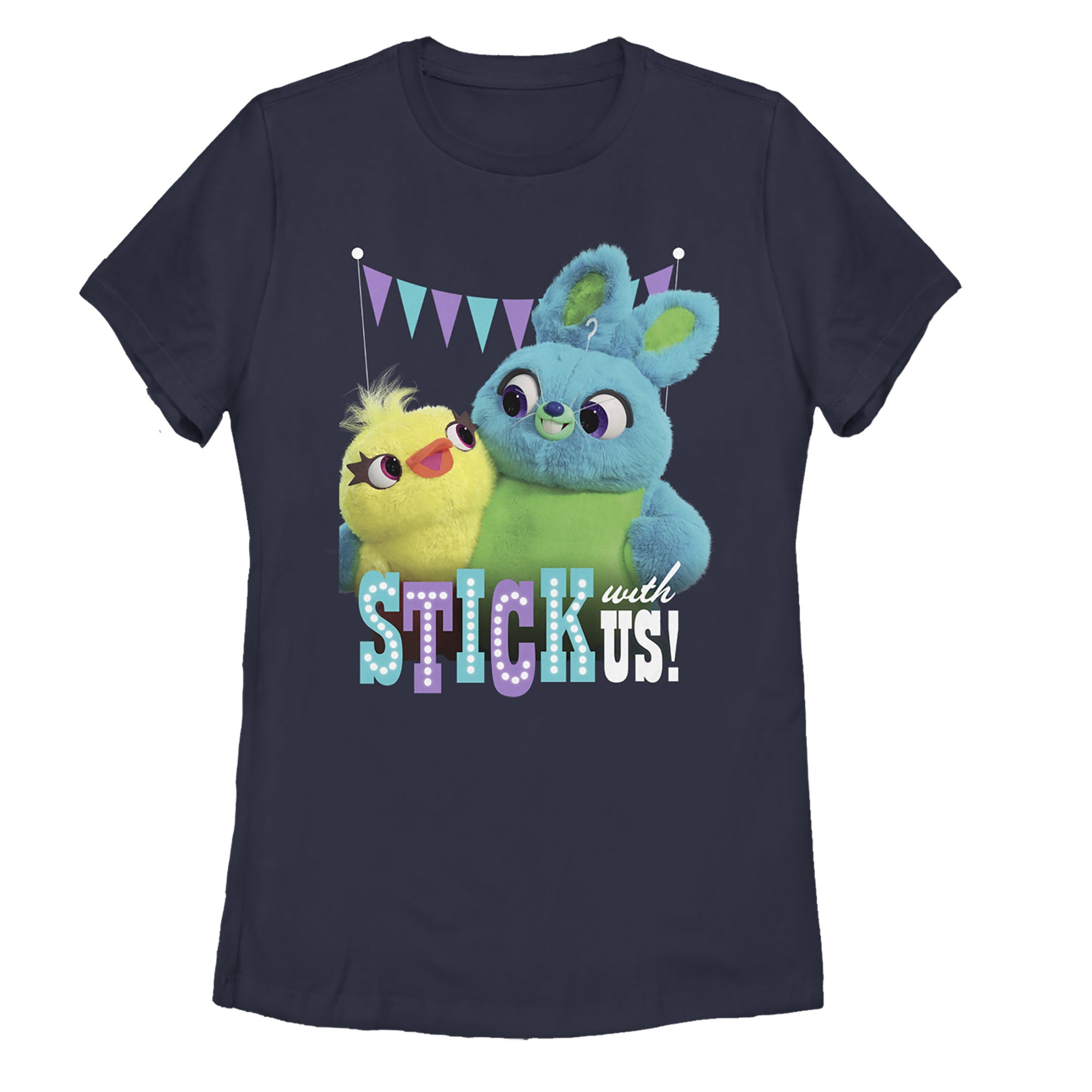 Women's Toy Story Ducky & Bunny Stick With Us BFFs T-Shirt Women's Toy Story Ducky & Bunny Stick With Us BFFs T-Shirt