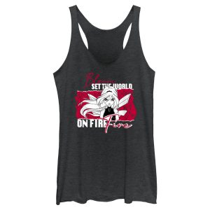 Women’s Winx Club Bloom World on Fire Racerback Tank Top