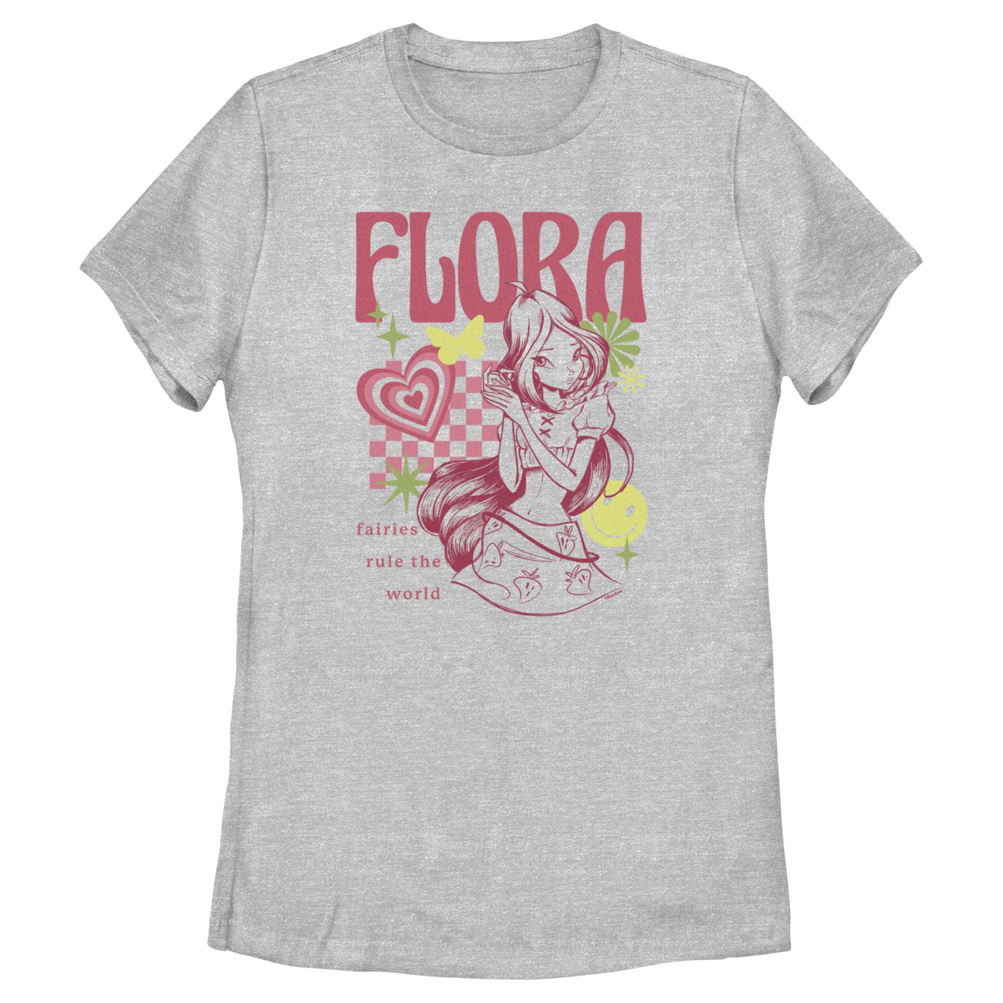 Women's Winx Club Flora Fairies Rule the World T-Shirt Women's Winx Club Flora Fairies Rule the World T-Shirt