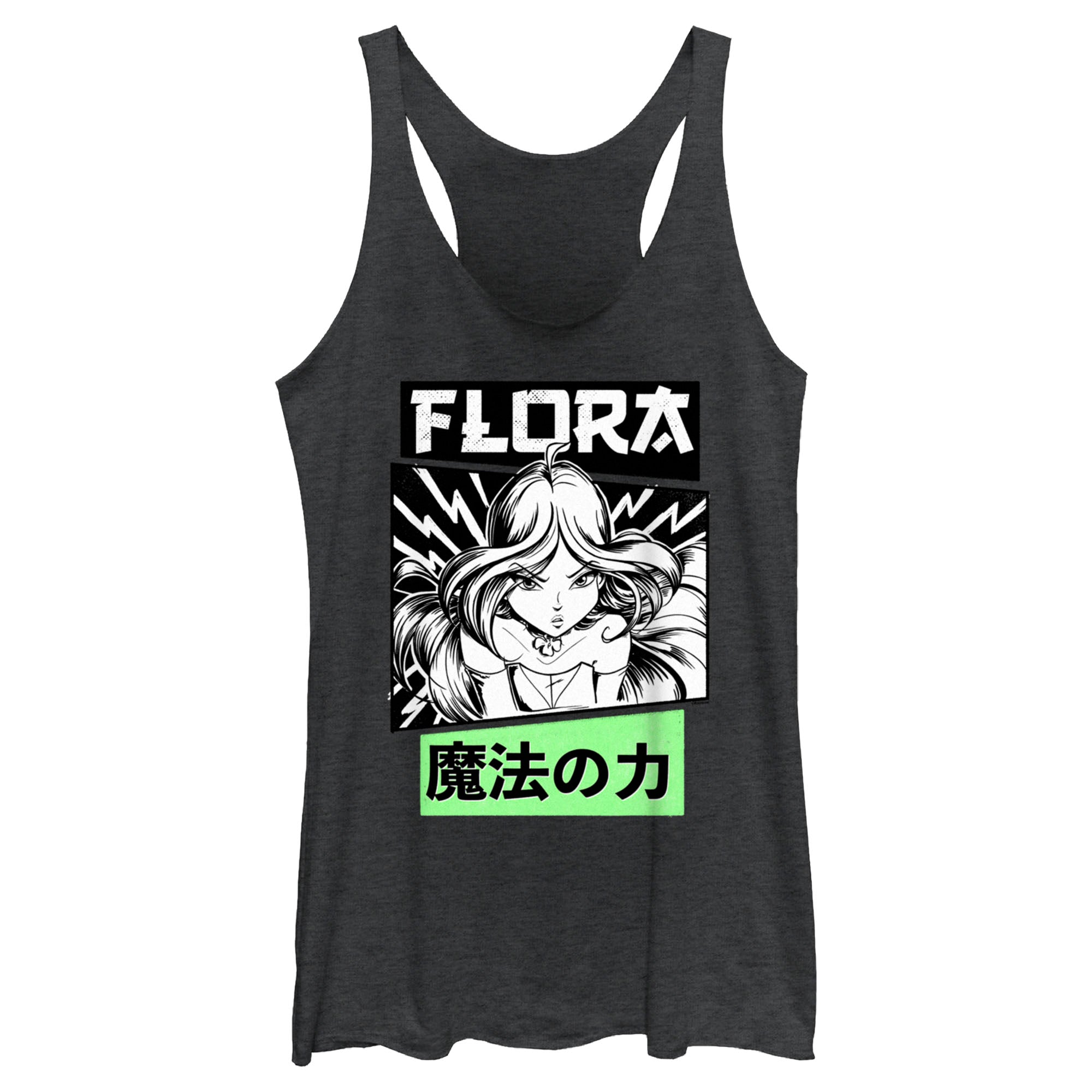 Women's Winx Club Flora Magical Power Racerback Tank Top Women's Winx Club Flora Magical Power Racerback Tank Top