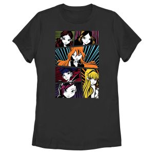 Women’s Winx Club Group Comic Panels Portraits T-Shirt