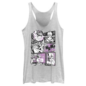 Women’s Winx Club Manga Panels Group Racerback Tank Top