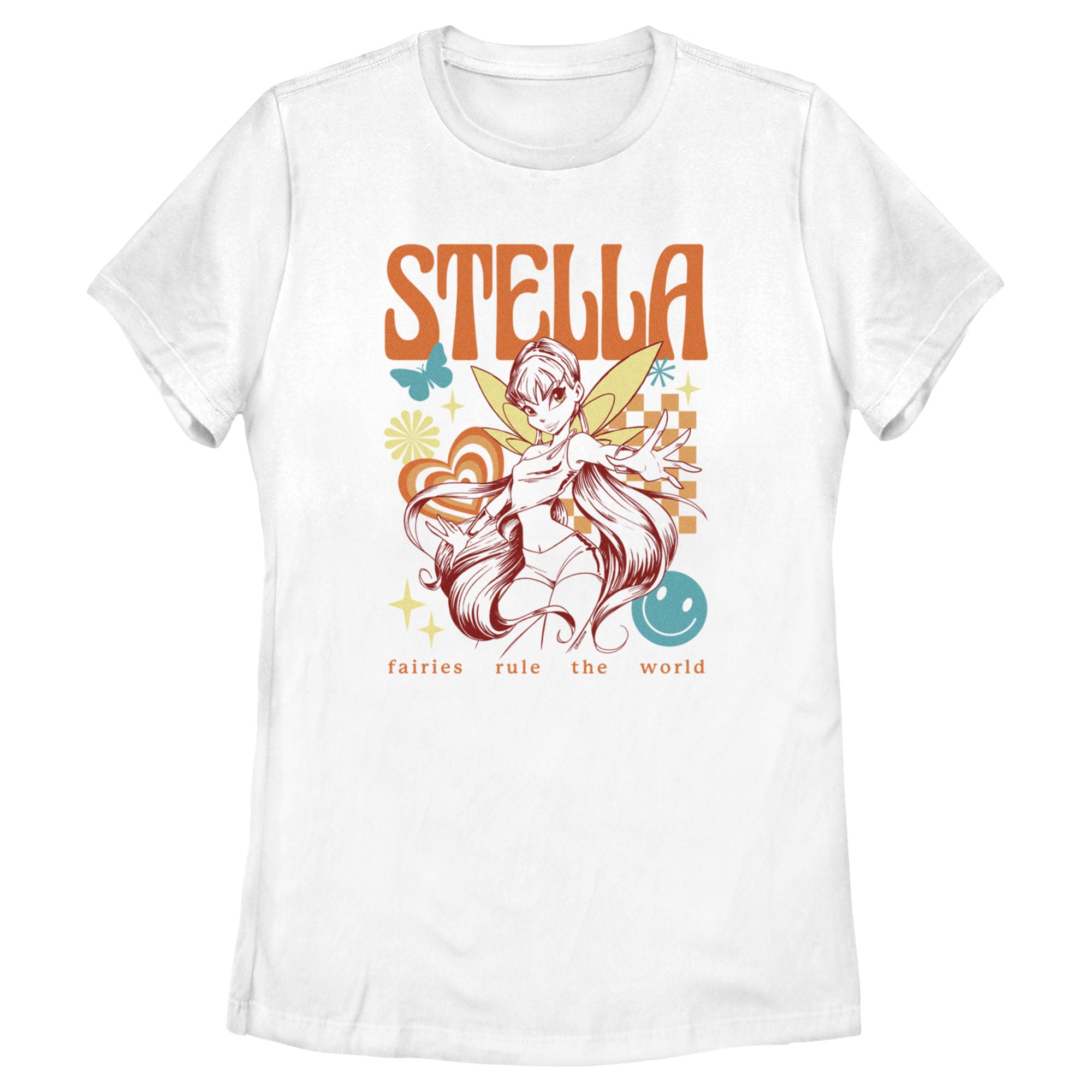 Women's Winx Club Stella Fairies Rule the World T-Shirt Women's Winx Club Stella Fairies Rule the World T-Shirt
