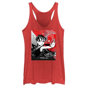 Women’s Winx Club Stella Red and Black Racerback Tank Top