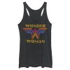 Women’s Wonder Woman Retro Rainbow Logo Racerback Tank Top