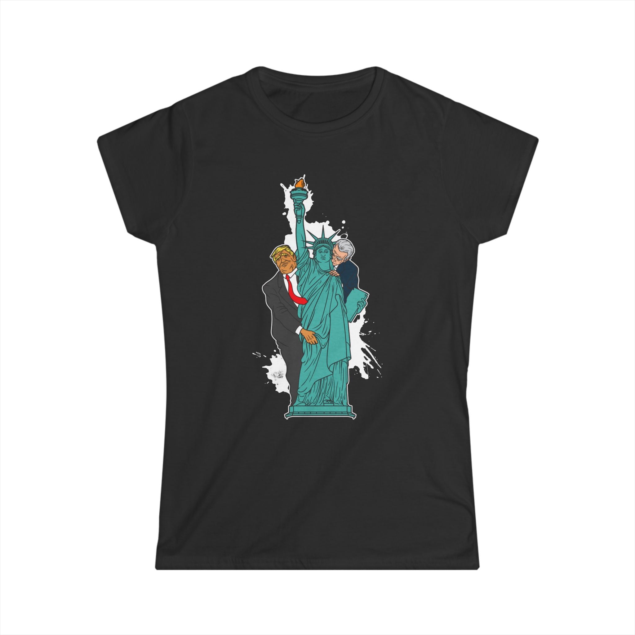 Trump Biden Statue Of Liberty - Menage A Trois Trump Biden Statue Of Liberty - Menage A Trois