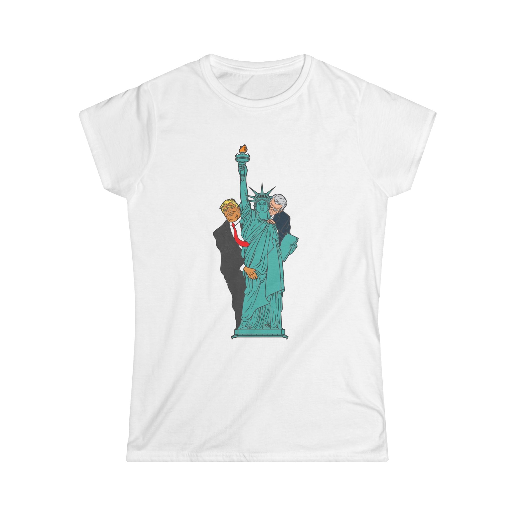 Trump Biden Statue Of Liberty - Menage A Trois Trump Biden Statue Of Liberty - Menage A Trois