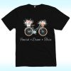 Flourish Dream Thrive Shirt, FDT, Anti Trump, Floral Bike