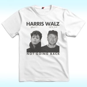 Harris Walz, Not Going Back Shirt, 80s Retro Photo 2024