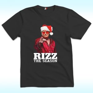 Rizz The Season Trump Christmas Santa Pajama Rizzmas T Shirt