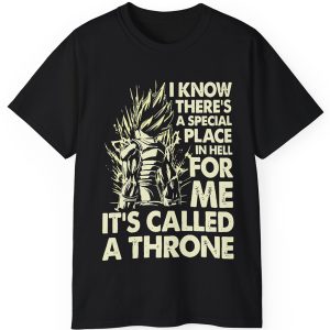 Rare Dragon Ball Vegeta Throne Shirt