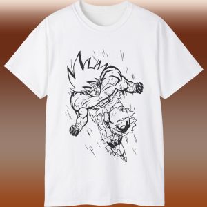 Rare Dragon Ball Z Goku Line Art Shirt