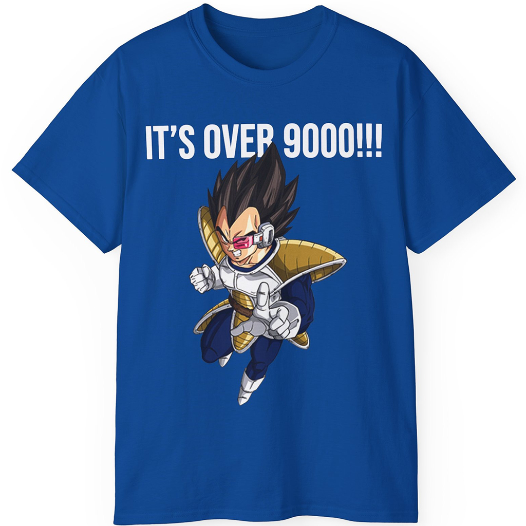 Rare Dragon Ball Z Vegeta It's Over 9000 Shirt Rare Dragon Ball Z Vegeta It's Over 9000 Shirt
