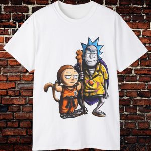 Rare Rick And Morty As Goku And Master Roshi Shirt