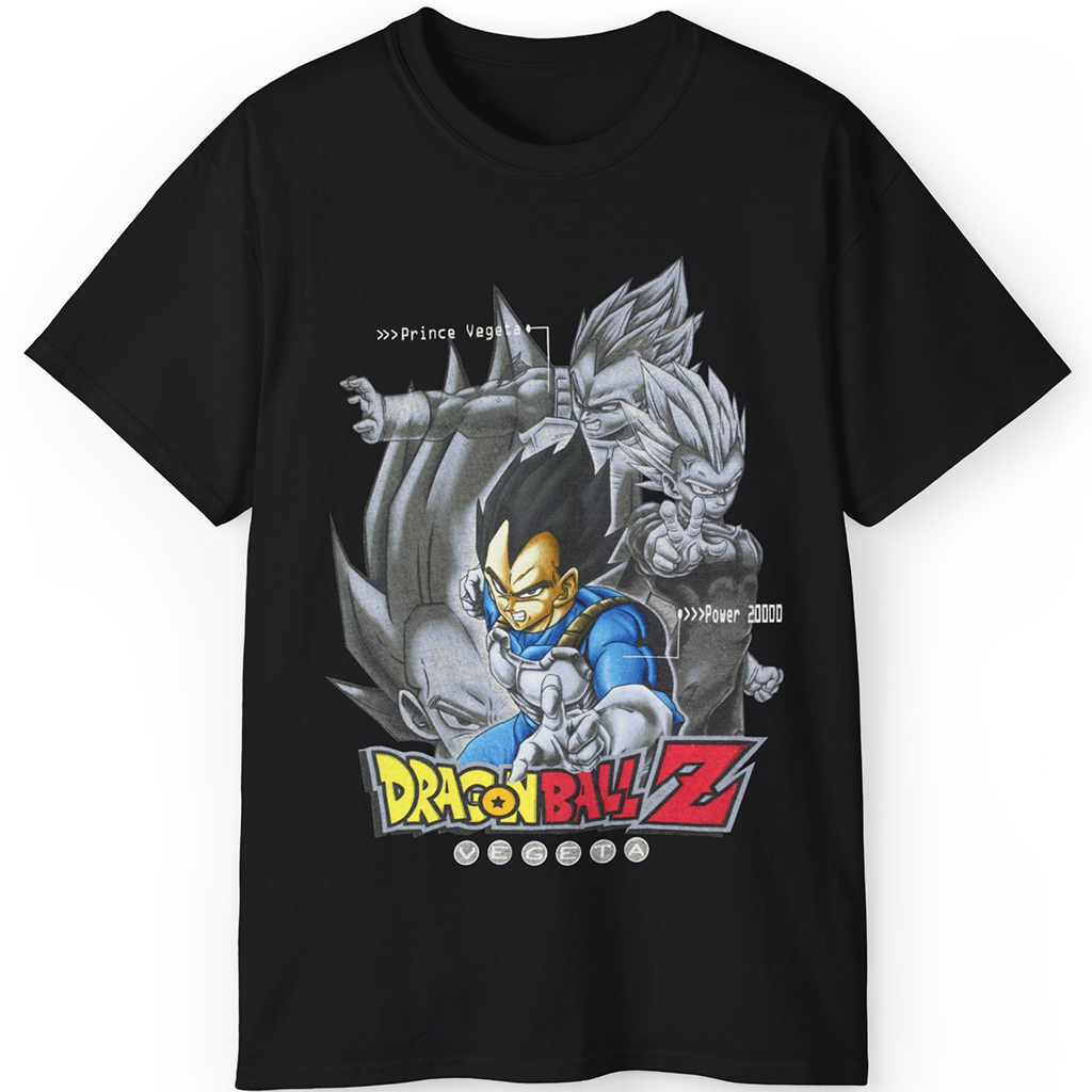Rare Vintage Dragon Ball Z Prince Vegeta Power 2000 Shirt Rare Vintage Dragon Ball Z Prince Vegeta Power 2000 Shirt