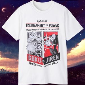 Rare Vintage Tournament Of Power Goku Vs Jiren Shirt