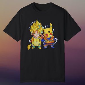 Son Goku and Pikachu Dragon Ball T-shirt