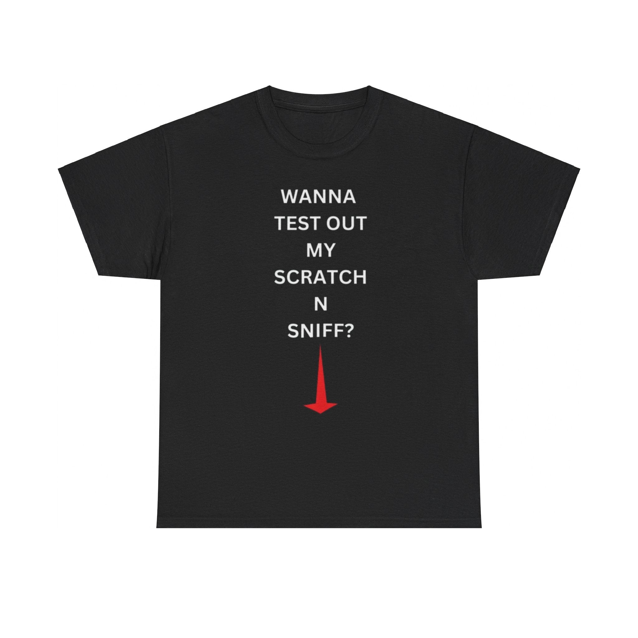 Wanna Test Out My Scratch N Sniff Dirty Funny Black T shirt Wanna Test Out My Scratch N Sniff Dirty Funny Black T shirt