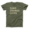 Zero Thanks Given Funny Thanksgiving