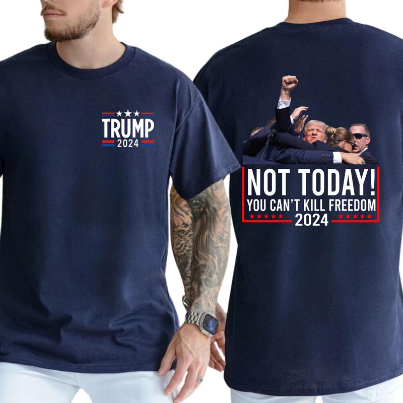 2-Side Trumpppp Shooting Shirt Trummpp Rally Shooting Shirt, Trum Bulletproof 2024, Funny Tee, Gift For Men, Casual Menswear, Classic Cotton Top 2-Side Trumpppp Shooting Shirt Trummpp Rally Shooting Shirt, Trum Bulletproof 2024, Funny Tee, Gift For Men, Casual Menswear, Classic Cotton Top