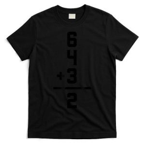 6432 Baseball Double Play Funny Baseball 6 4 3 2 T-Shirt
