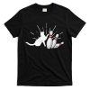 Alley Cat Tipping Pins Funny Bowling T-Shirt