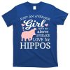 Average Who Loves Hippos Gift Hippopotamus Funny Gift T-Shirt