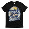 Bassquatch! Bass Fisherman Sasquatch Funny Bigfoot Fishing T-Shirt