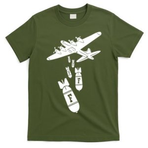 Bomber Dropping F Bombs Funny T-Shirt