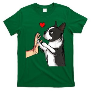 Boston Terrier Love Bostie Dog Mom Funny Girl T-Shirt