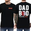 Budweiser Dad Bod Powered By Budweiser Tshirt 2-Sided, Funny Beer Drink Shirt for Men, Drinking Tee for Daddy