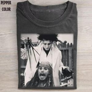 Captain Jack Haircut Vintage T-shirt, Funny Movies Graphic tee, Unisex Meme tshirt