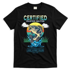 Certified Master Baiter Funny Fishing T-Shirt